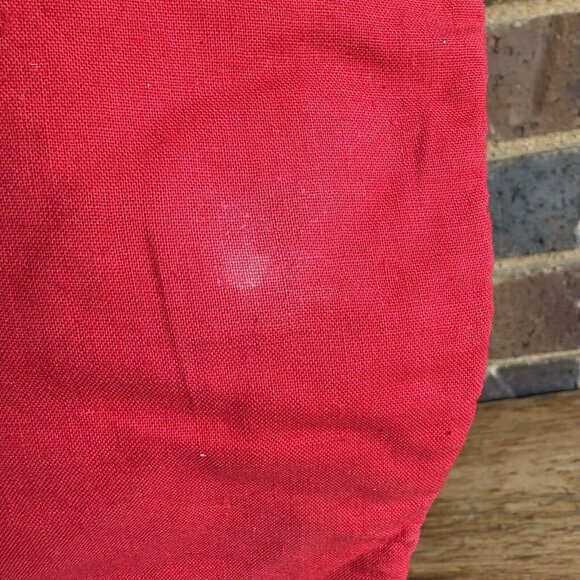 Vintage Needlepoint Santa With Toy Bag Christmas Stocking 16” READ ALL - Picture 6 of 10